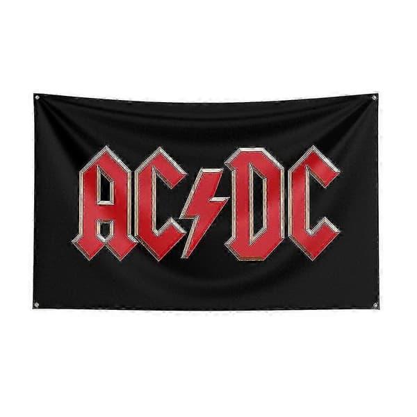 AC/DC 3x5ft polyestertrykt banner til begivenhedsindretning QIZ115 A 120 x 180cm