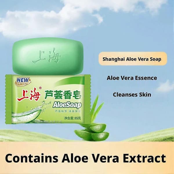 Shanghai Aloe Saippua - 85g, Kosteuttava, Hellävarainen Puhdistus