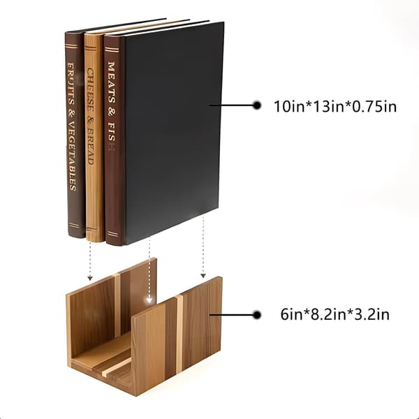 Book-shaped Cutting Board Set, Book Cutting Board Set, 3 Pcs Book-shaped Cutting Boards with Stand, Cutting Board Library