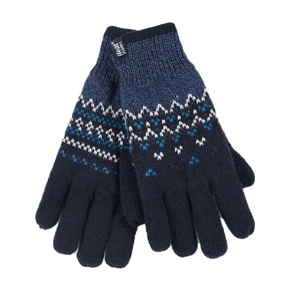- Dame Nordisk / Fairisle Termiske Handsker Navy S/M