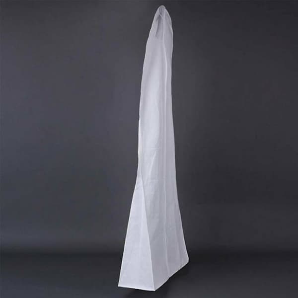 Pustende klespose for brudekjoler - Hvit - 180 cm