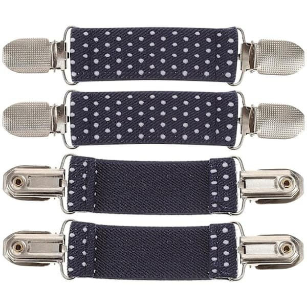 4-pack Mitten Clips for Kids - Winter Mitten Holders - Non-slip Clips
