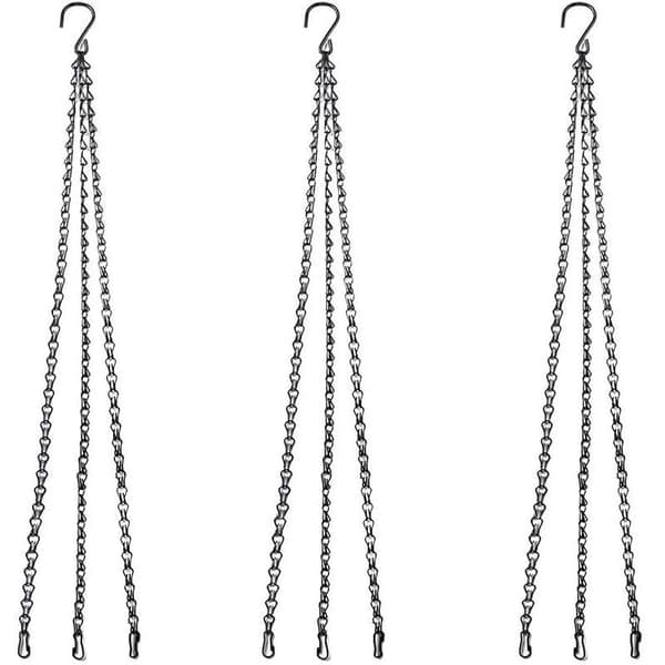 Hängande korgkedja, 3-pack växtupphängare