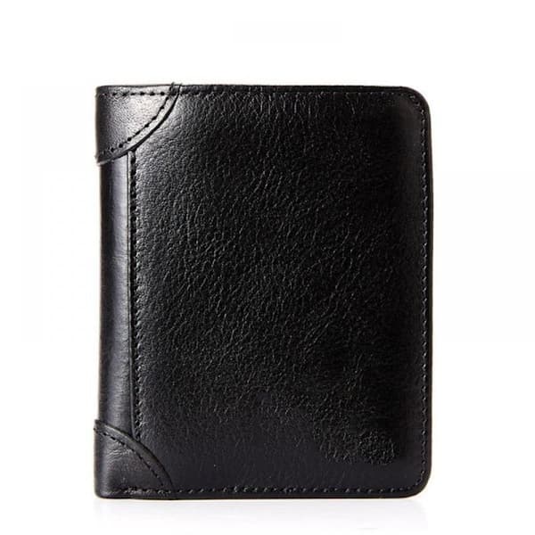 Lille pung til mænd, RFID-blokerende kort, læderpung