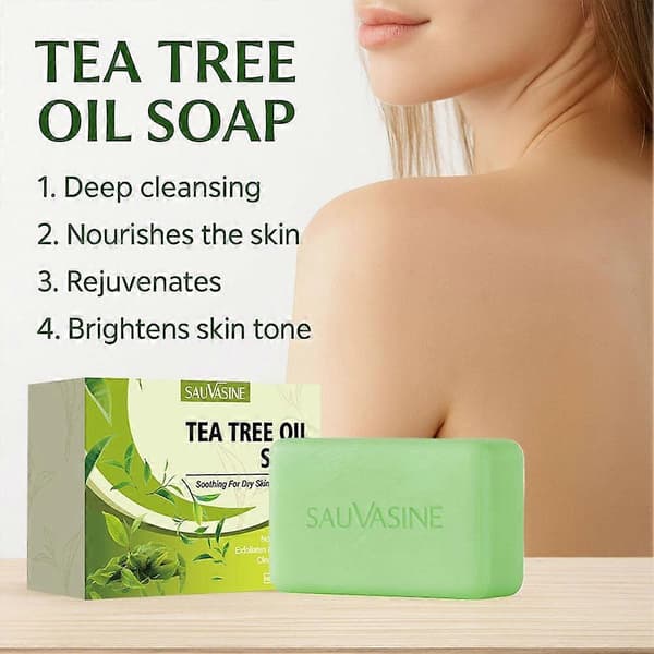 Kokosnøtt Rensende Tea Tree Olje Såpestykke - 100g
