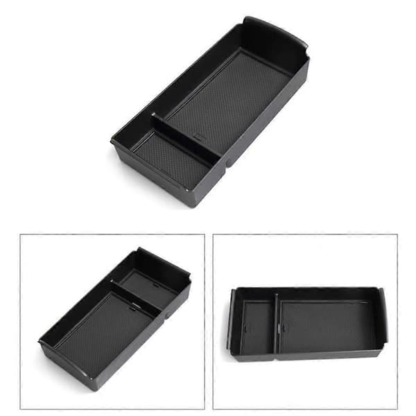 TPE Bilkonsol Organizerbricka 2-pack Ljudreducerande Förvaringslåda armrest storage box 1pcs