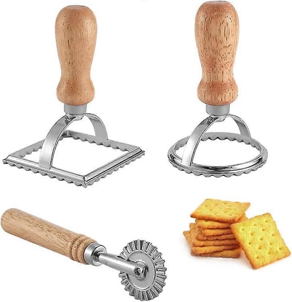 Kjøkkenkakekutter i sinklegering Bakeverktøy (3 stiler) 3 deler
