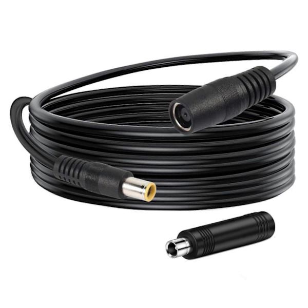8 mm forlængerkabel til solgenerator, DC7909 solpanelkabel hun til han med DC8020-stik til solpanel 5m