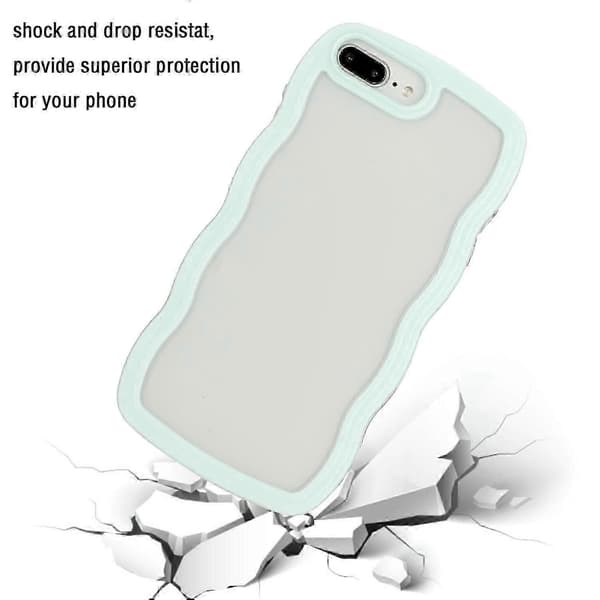 Candy Color Wave TPU Klart PC Telefoncover til 7 Plus / 8 Plus Green