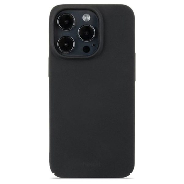 Håll iPhone 14 Pro Mobilcover Slim Sort