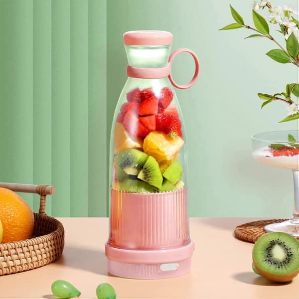 Bærbar blender 380 ml USB oppladbar seks rustfrie stålblader Mini smoothie- og shakekopp