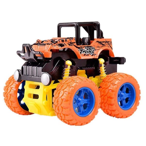 Friktionsdriven Monstertruck Tröghetsbil Stora Däck Hjul Lastbilsleksak För Barn