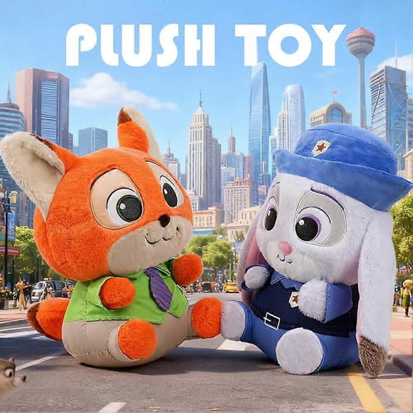 Zootopia Söpö Judy Nick Pehmolelu Lapsille Syntymäpäiväjuhla Lahja AA Blue