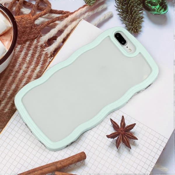 Candy Color Wave TPU Klart PC Telefoncover til 7 Plus / 8 Plus Green