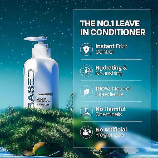 Based Bodyworks Leave-in Balsam – Återfuktande och Stärkande Formula 2pcs