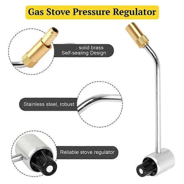 Gasovn trykregulator til ovne og griller og Fold N Go ovne propanregulatoradapter
