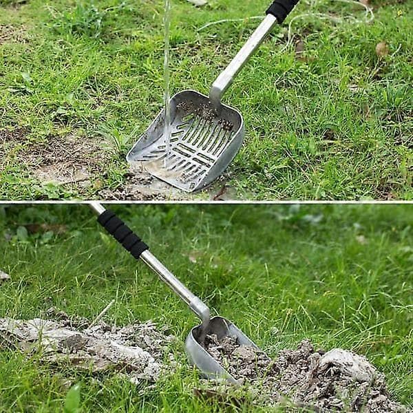 Kattespade Justerbar Lengde Robust og Praktisk Kattespade i Rustfritt Stål