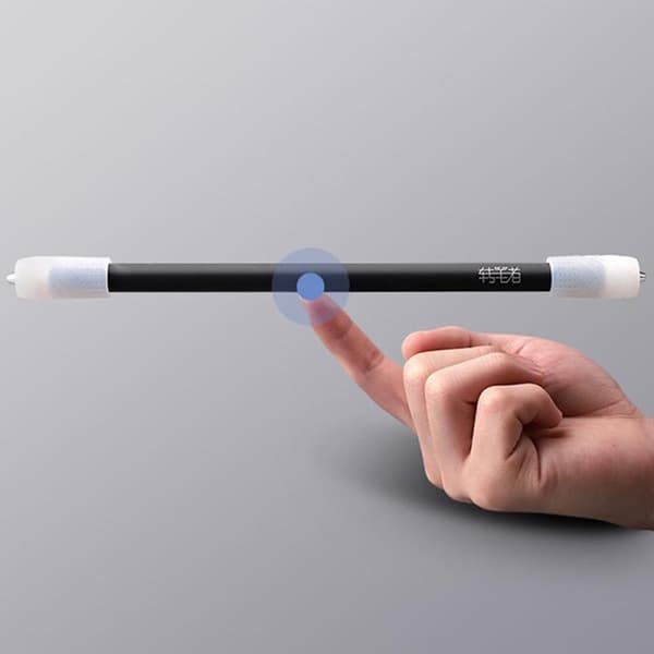Ny roterende pen roterende spilkuglepen Glowing White