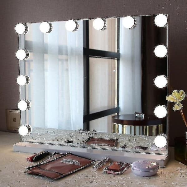 Mirror Makeup Light, LED Makeup Mirror Lamp with 10 Dimmable Bulbs, USB Connection for Dressing Table, Bathroom, Bedroom