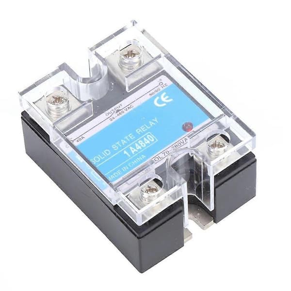 Solid State Relay BERM-1 A4840 (40A), 40A Beröringsfri Strömbrytare, Enkel Installation, Kompatibel med Datorgränssnittsutrustning