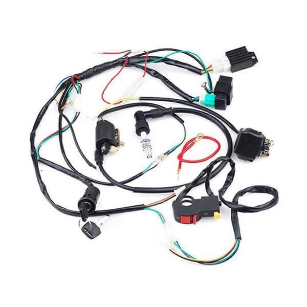 Kabelnet CDI Tændspole Kit til 50cc 70cc 90cc 110cc ATV Elektrisk Quad Firehjuling, Komplet Køretøj