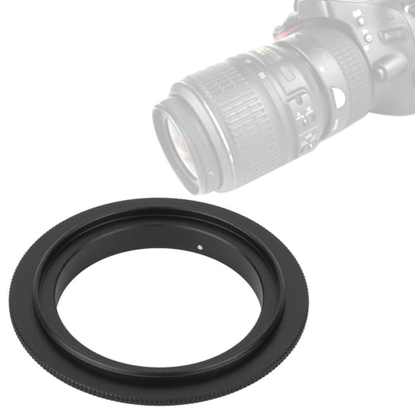 Metal Lens Equipment Macro Reverse Adapter Ring for Nikon AF Mount SLR Camera (55mm)