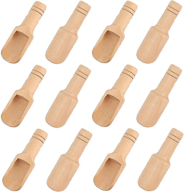 Miniskje, 12 stk 7,5 cm liten saltskje, badeskje, minispade