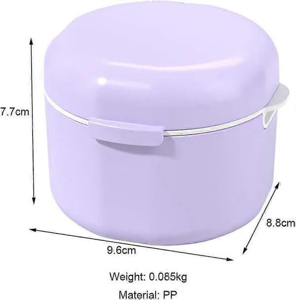 Hammashoitolaitekorin pidike, hammashoitolaitepidike, hammashoitolaitekotelo, purentasuojan pidike, hammaslaitelaatikko, hammasproteesipidike, suusuojan pidike PURPLE