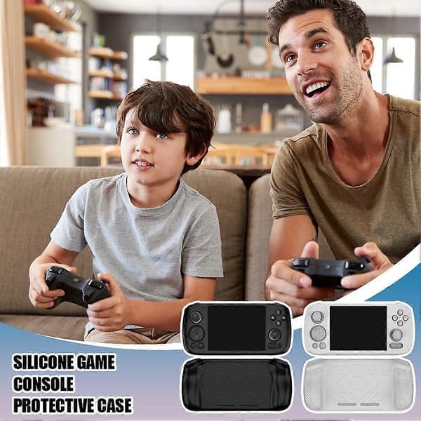 Silikonskyddsfodral för ANBERNIC RG Game Handheld NiceZZA7 White 1set