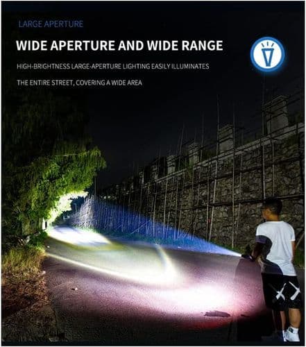 Super Bright 10,000 Lumen XHP99 LED Waterproof Zoomable USB Flashlight