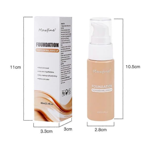 MAXFINE Flytande Foundation Återfuktande-40ml 8 40ml