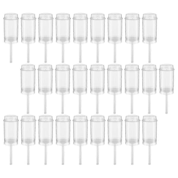 40 stk. runde klare push-up kagebeholdere til is og ispinde 17X5CM Transparent