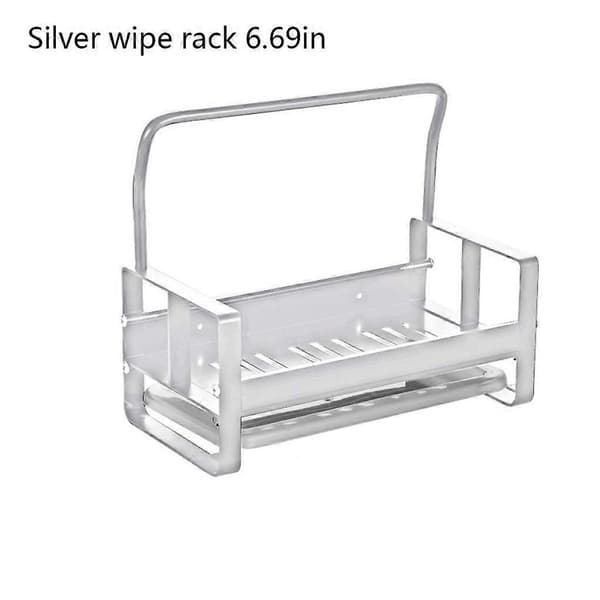 Diskställ Diskduk Förvaringshållare Aluminium Organizer Organisering Silver 17cm