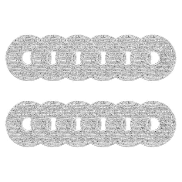 12 STK Moppeklude til 5C / OV42CN Fejerobot Reservedele Vaskbare Moppepuder 12PCS