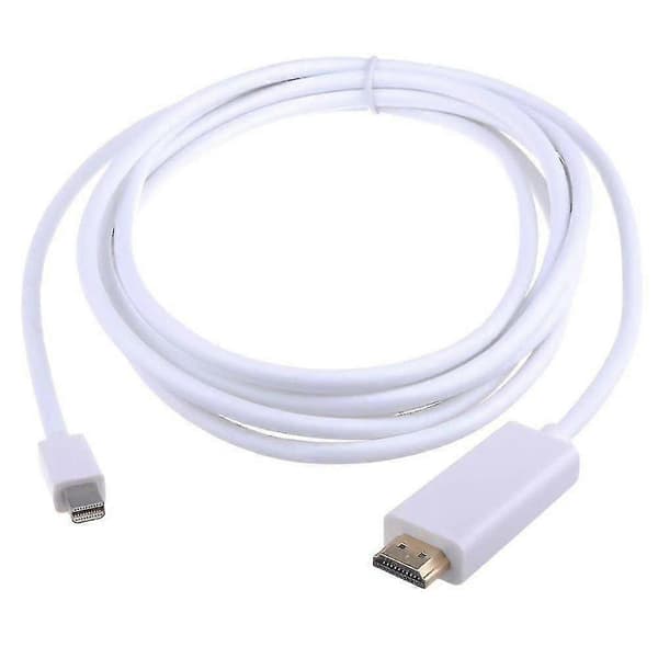 Til iMac Mac Mini 10FT/3M Mini DP Display Port Thunderbolt til HDMI Kabel Adapter Vit