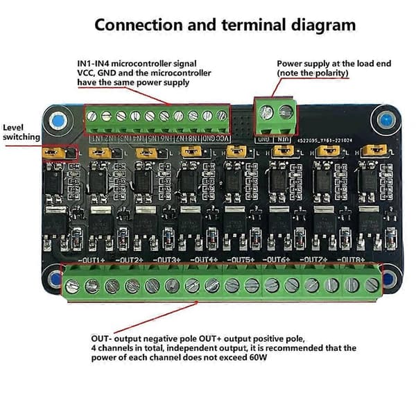 Kanal MOSFET Microcontroller PLC Forstærkning Felt-effekt Drivrør Optokobler Isolation PWM Kontrolkontakt B