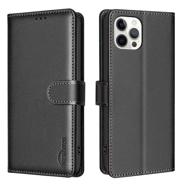 iPhone 12/12 Pro Cover - RFID-beskyttelse & Pung i Ét Mørkeblå