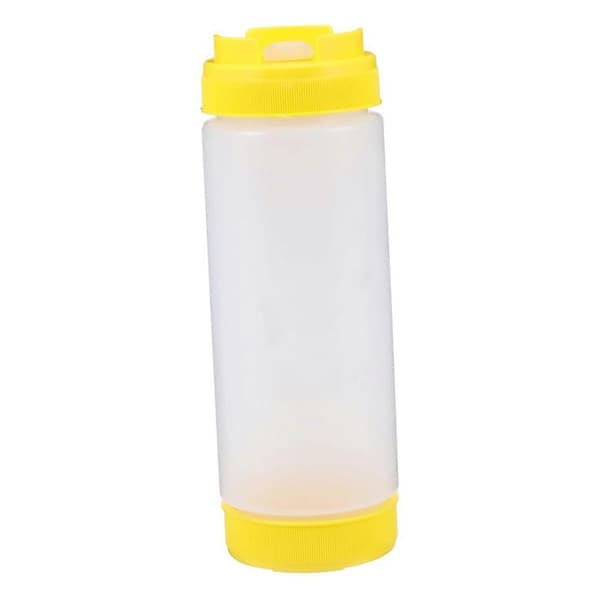 1 st köksflaskor 20 oz gul plast för matlagning i köket Yellow