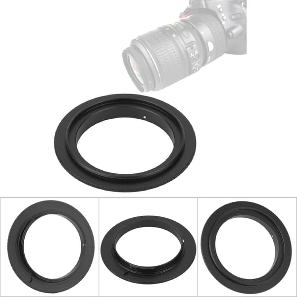 Metal Lens Equipment Macro Reverse Adapter Ring for Nikon AF Mount SLR Camera (55mm)