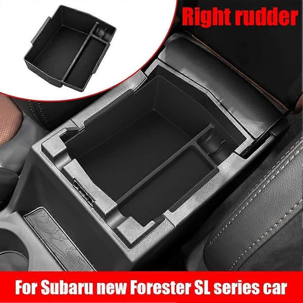 För Subaru Forester SL Series Bilarmstöd Förvaringslåda
