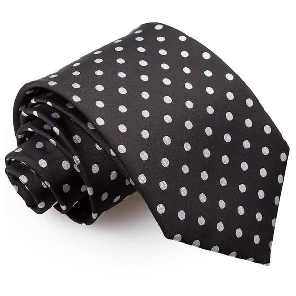 Sort Prikket Klassisk Slips (FMY) Black