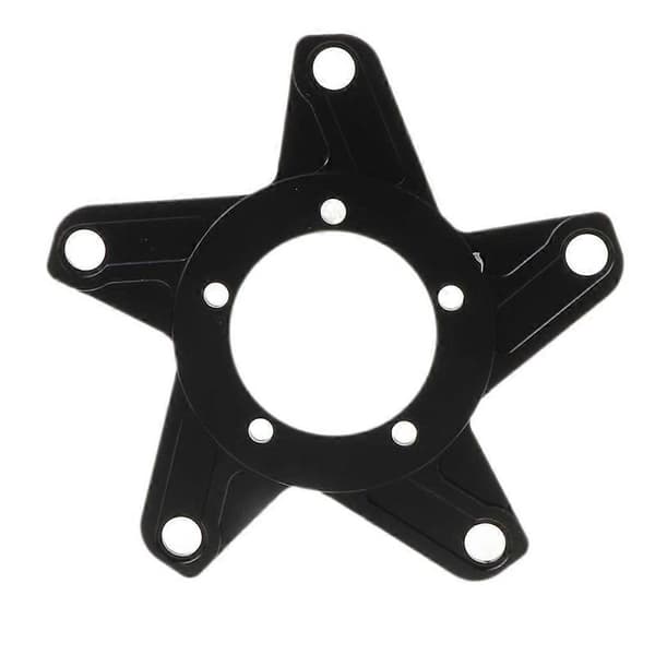 Bafang Ebike BBS01 BBS02 Cykel Midtermotor Spider Kædering Adapter 104B/130BCD Black 5 Hole (130BCD)