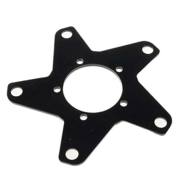 Bafang Ebike BBS01 BBS02 Cykel Midtermotor Spider Kædering Adapter 104B/130BCD Black 5 Hole (130BCD)