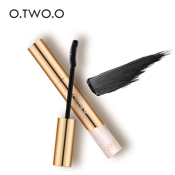 O.TWO.O 3D Mascara Forlengelse Svart Vippe Øyenvippeforlengelse Øyenvipper Børste Skjønnhet Sminke Langvarig Gullfarget Mascara Macara9981