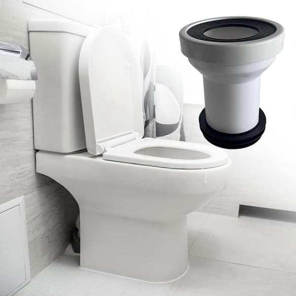 Toalettflensskiftere Toalettkoblingsadaptere Endre plasskoblinger for Closestool avløpsrør Urinaler Reparasjon Inline without shift