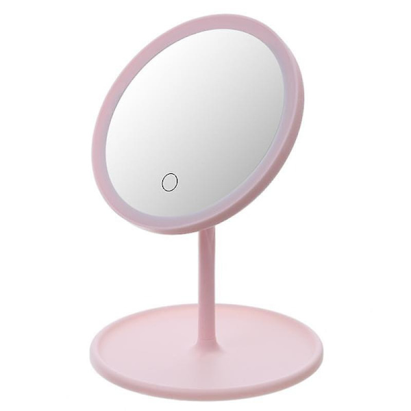 Makeup Mirror, Makeup Mirror, Mirror with Light, Rechargeable Makeup Mirror with Light Oval (600ml) Charging Trichromatic Light -RY