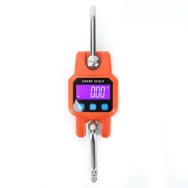 WH-C06 Rechargeable Digital Hanging Scale Mini Crane Scale Electronic Hook Scale for Home (Orange)