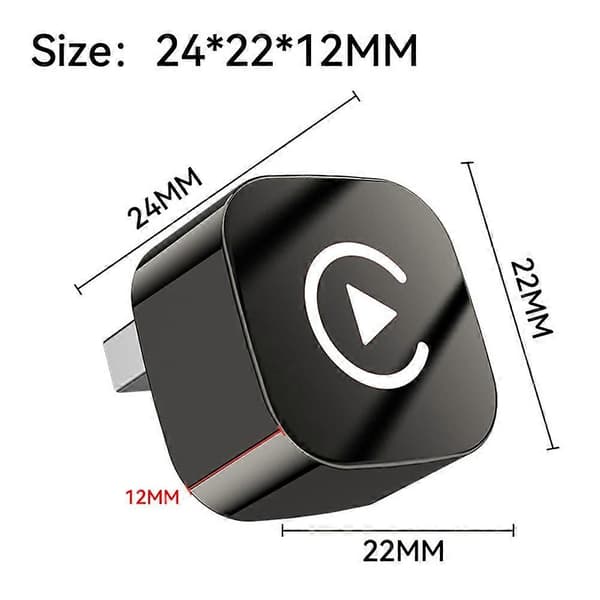2-i-1 Smart Trådløs Carplay Android Auto AI Box USB Bil Dongle Bluetooth WiFi for Kablet CarPlay/Android Auto Bil