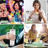 Silikonform för isbitar - Isbitsform - Isbitsform med skärare - För kylning av cocktails, whiskey, drycker, kaffe, isbitar -