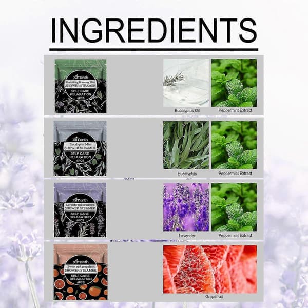 Aromaterapi Bruse-tabletter - Forfriskende Brusebad, Dyb Rengøring, Langvarig Duft, Hjemme Aromaterapi Bade- Og Bruse-tabletter